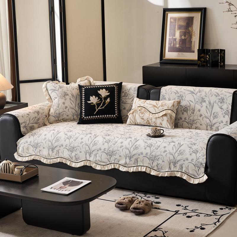 

Special-Shaped Sofa Cushion Universal In All Seasons New Non-Slip Seat Cushion Light Luxury High-End Straight Row Sofa Cover Cloth Towel 70*70cm