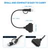 Global Satas Processor Cable USB version To two_point_five Foot Hard Operate Link Tool Complimentary Installation Permanent Plastic Plan