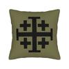Jesus Christian Cross Faith Jerusalem Cross Square Pillow Cases Cushion Cover Creative Zipper Decorative Pillowcase For Car