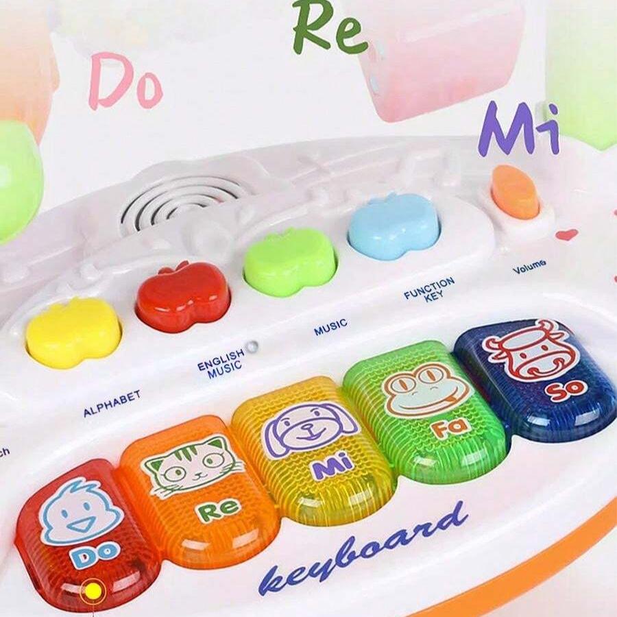 Attractive and Educational Piano Keyboard Toys, Pre Loaded Songs and Lights for Early Learning and Development,Battery Power,not Include Batteries