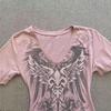 Damen figurbetontes rosa V-Ausschnitt Crop Top - Retro Vintage Kurzarm für Sommer 2024