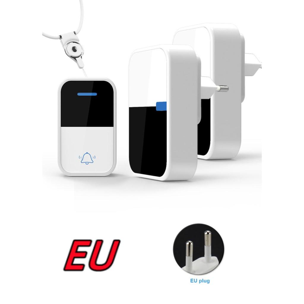 IP44 Waterproof Long-Range Wireless Call Button for Seniors with High Volume Doorbell