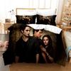 Anime Twilight Movie Printed Bedding Set 2Pcs With Closure Zipper,3D Printed Reversible Duvet Cover Set With Pillowcases 75*50Cm