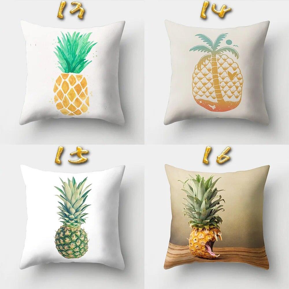 Home Cushion Cover Car Pillow  Pineapple Cartoon   Office   Creative