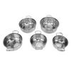 5pcs Stainless Steel Cookware Pots Stockpot Saucepans with Glass Lids Dual Handles for Kitchen Cooking