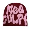 Hip Hop Trend Letter Knit Beanie - Unisex Wool Jacquard Hat