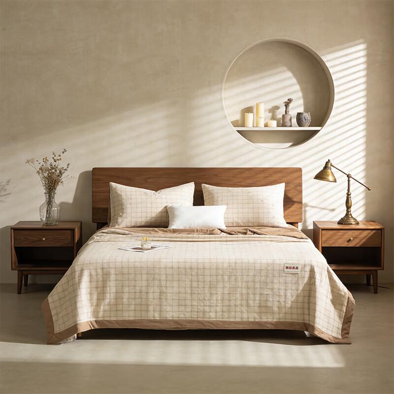 MUJI Pure Cotton Yarn-Dyed Quilt