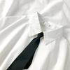 Office Ladies' White Color Shirts Summer Japanese Daily College Style Short Sleeve Blouse Turn Down Collar with Tie Versatile Blusas