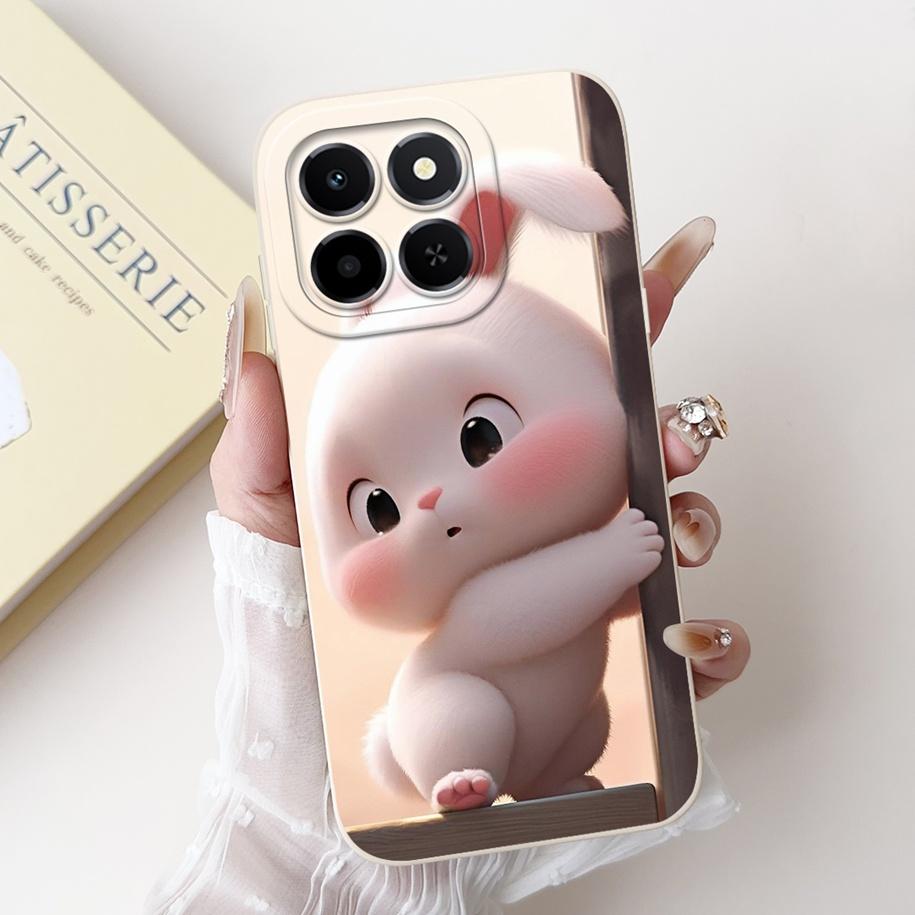 For Cover Honor X6c Phone Case Cute Cartoon Rabbit Love Heart Shockproof Funda For HonorX6c 4G NIC-LX1 NIC-LX2 NIC-LX3 X 6c Capa