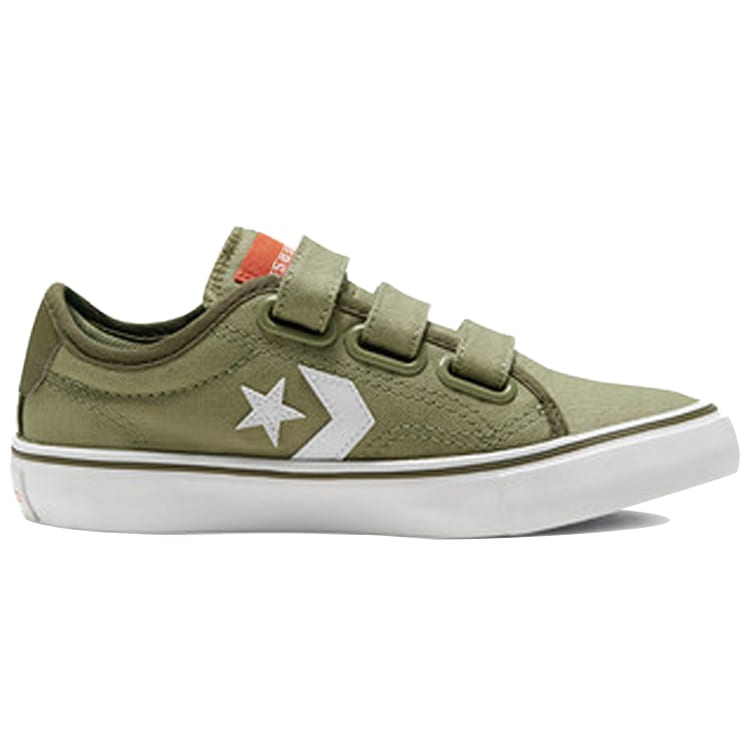 Converse Star Replay 3V Low Top Kids' Skateboarding Shoes Olive Green Teenagers 667803C
