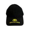 Balenciaga Hat Baseball Cap Baseball BB Logo Cotton Cap Black Cotton Used