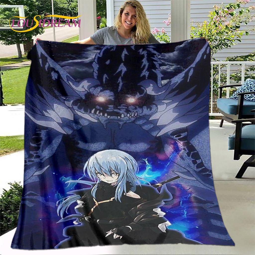 I Got Reincarnated As A Slime Anime Soft Plush Blanket,Flannel Blanket Throw Blanket for Living Room Bedroom Sofa Picnic Cover