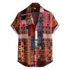 Camicia Casual Estiva da Uomo Taglie Forti con Stampa Digitale 3D a Maniche Corte