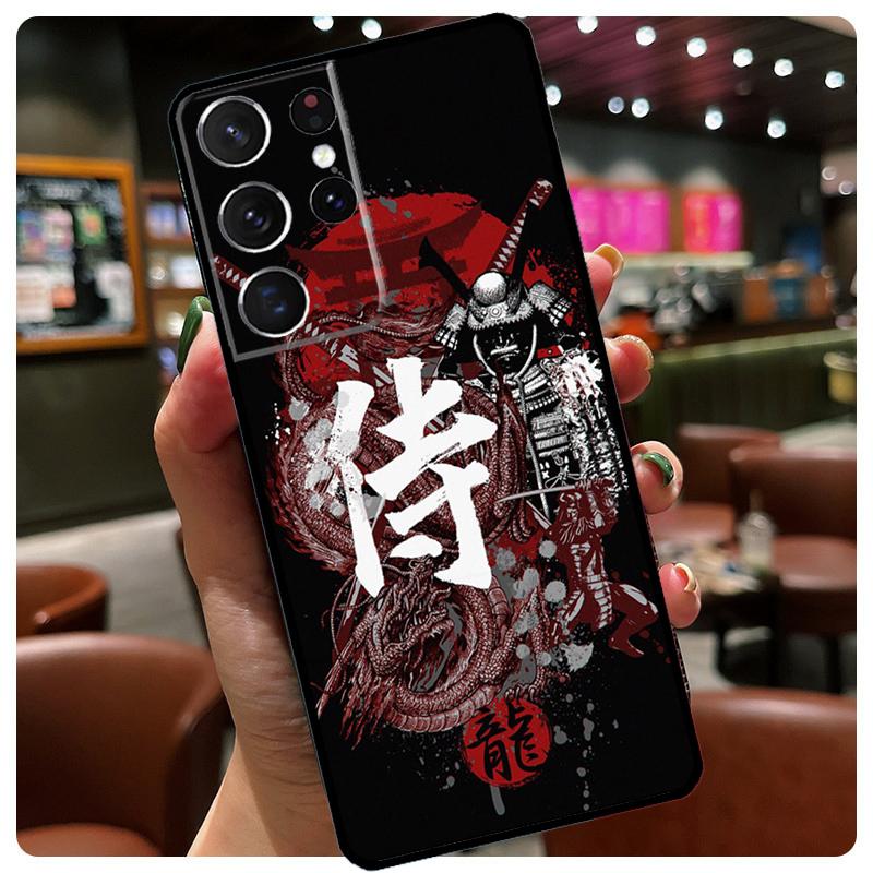 Samurai Japan Art Phone Case For Samsung Galaxy S25 Ultra S21 S22 S23 S24 Ultra S9 S10 Plus S24 S25 FE Cover