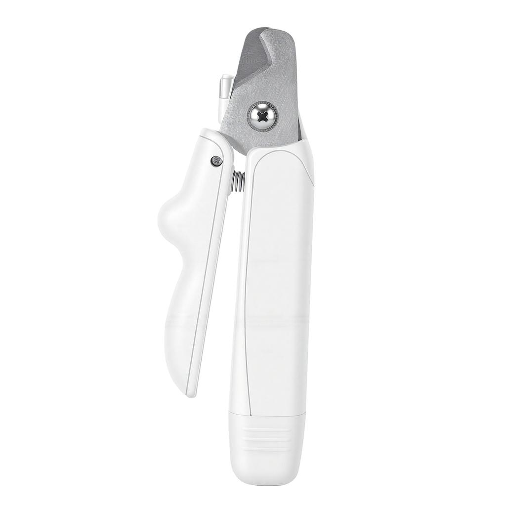Cortador de Unhas para Pet 2 em 1 com LED Baixo Ruído Elétrico Aparador Moedor para Gatos Cães com Trava de Segurança Coleta de Unhas