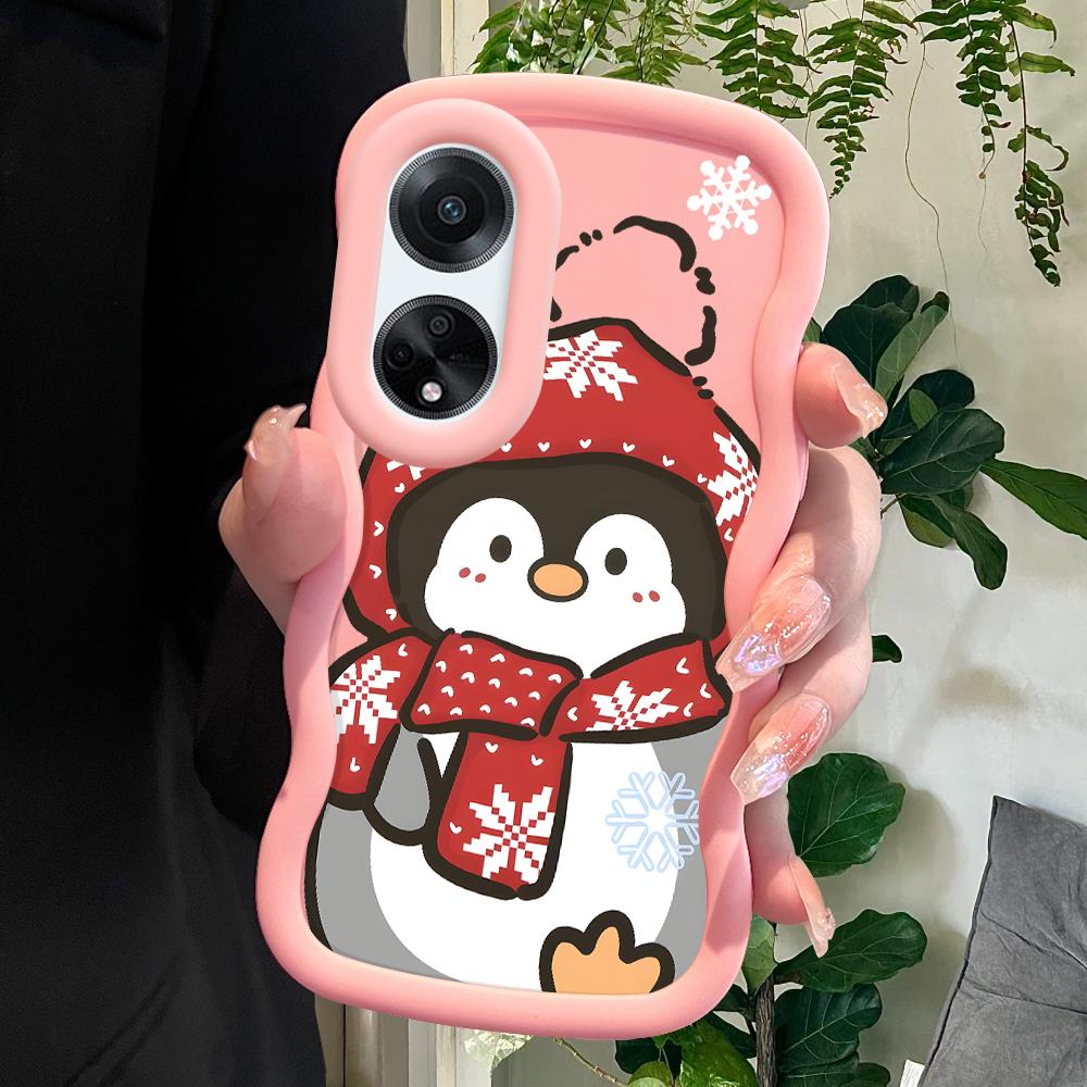 

Окрашенный узор Big Wave Edge Мягкий силиконовый материал Macaron чехол для телефона противоударный защитный резиновый чехол для OPPO Reno Realme Realme 5S розовый