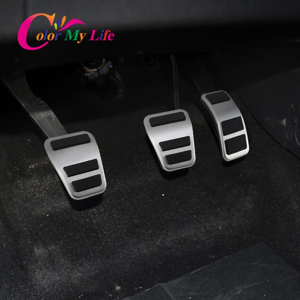 Nové pedále z nehrdzavejúcej ocele pre Ford Fiesta MK7 2007-2012, ochrana plynového brzdového pedálu