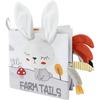 Cute Baby Cloth Book - Soft 3D Animal Tail With Sound Sensory Fun Educational Interactive Toy - Perfect Gift For Infant Todder