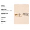 1PC puncture-free nose ring personality cool simple copper micro-inlaid zircon six-valve flower U-shaped nose clip female nose accessories