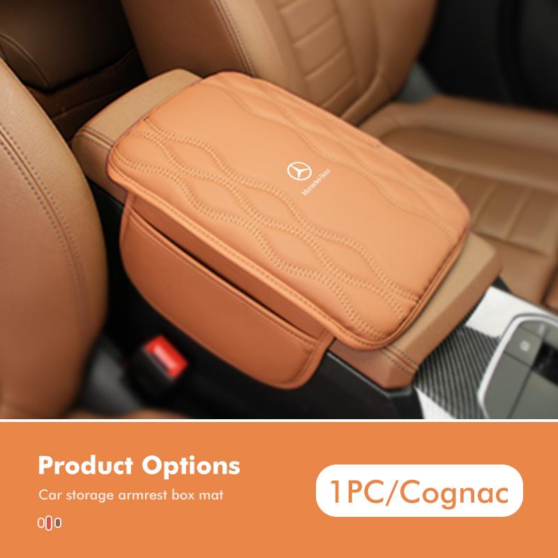 CEV5 Car Center Armrest Box Cushion Console Mat Armrest Storage Pad For Benz AMG A C E S G Class W201 W210 W108 W204 W205 W203