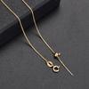 Fashion Needle-style Positioning Universal Necklace - Personalized Adjustable Length Collar Chain - Cross-shaped Chain for Women Single Link
