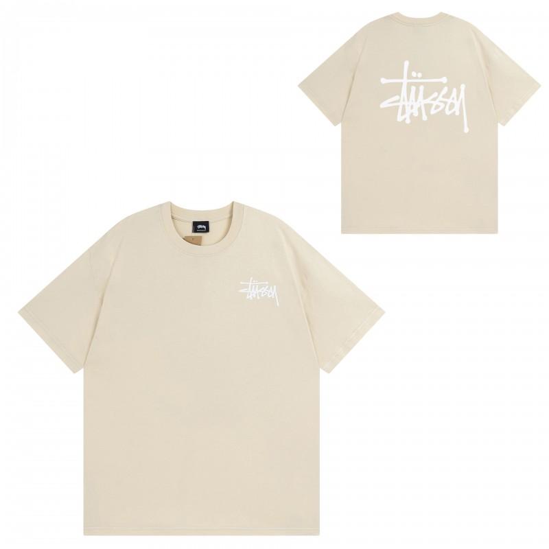 Short Sleeve T-Shirt Couples Street Style Letter Print Loose Fit Breathable Top