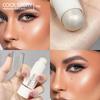 Monochrome Highlighter Face Body Brightening and Modification Bronze Powder Contour Highlighter Face Makeup