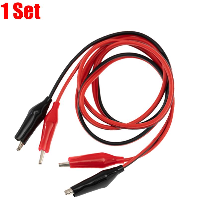 10/1x Double-Ended Alligator Clip Flexible Electrical Jumper Power Test Cable Crocodile Copper Clamp For Precise Circuit Testing