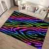Colorful Glitter Zebra Stripe Pattern Carpet for Living Room Decor Suitable for use as an anti-slip for living room bedroom sofas