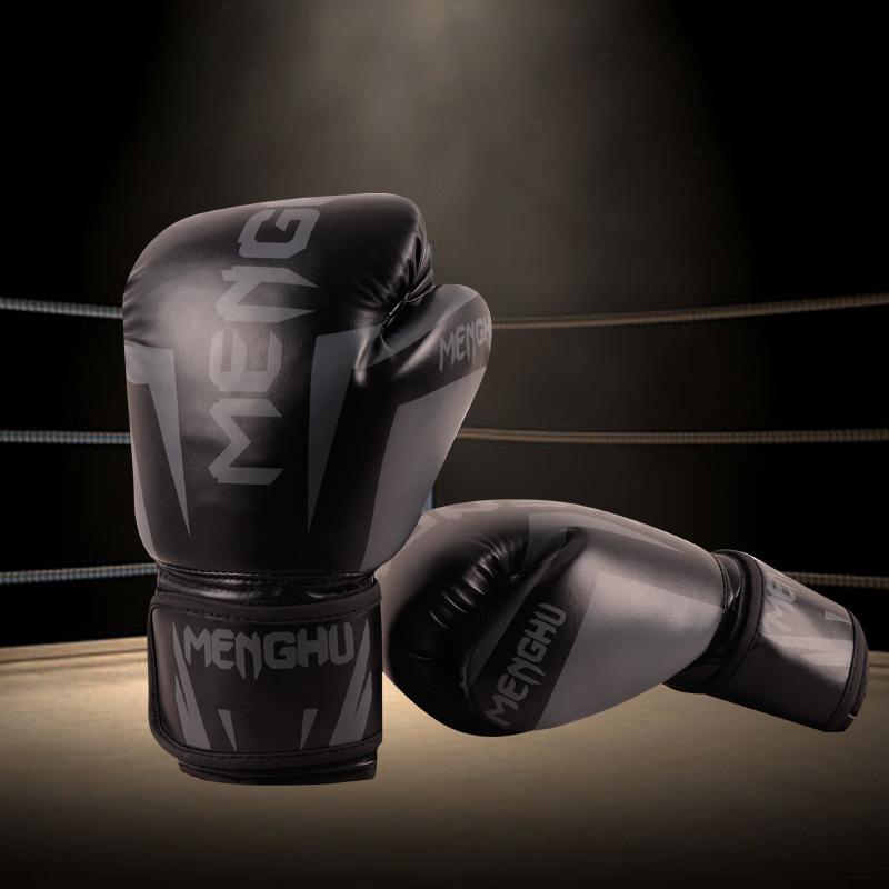 Muay Thai Boxing Gloves for Men Women PU Leather Karate Gloves Kickboxing Training Equipment MMA Fighting Sandbag Gloves