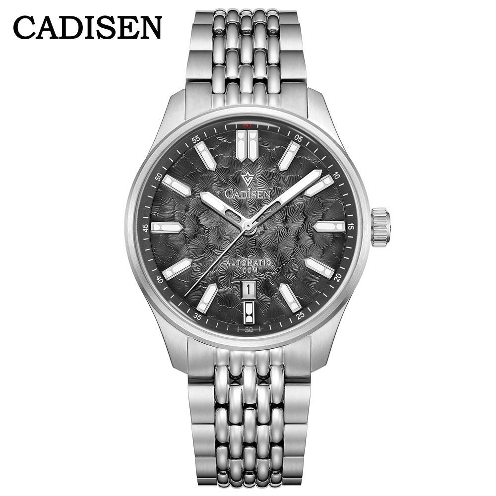CADISEN C8247 Herre Automatisk Mekanisk Ur Japan MIYOTA 8215 Urværk Solid Stål Rem 10Bar Vandtæt Armbåndsur Til Mand