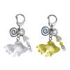 Lucky Goldfish Keyring Charm Symbolizing Fortune And Wealth Plastic And Alloy For Longevity Lightweight Design Gifting