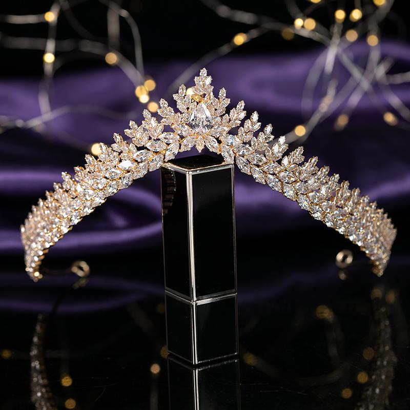 Bridal Wedding Tiara Classic New Fashion Design Bridal Hair Accessories Anniversary Wedding Women Crowns BC6026 Corona Princesa