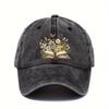Floral Butterfly Open Book Baseball Cap Vintage Washed Adult Casual Adjustable Snapback Hat Unisex