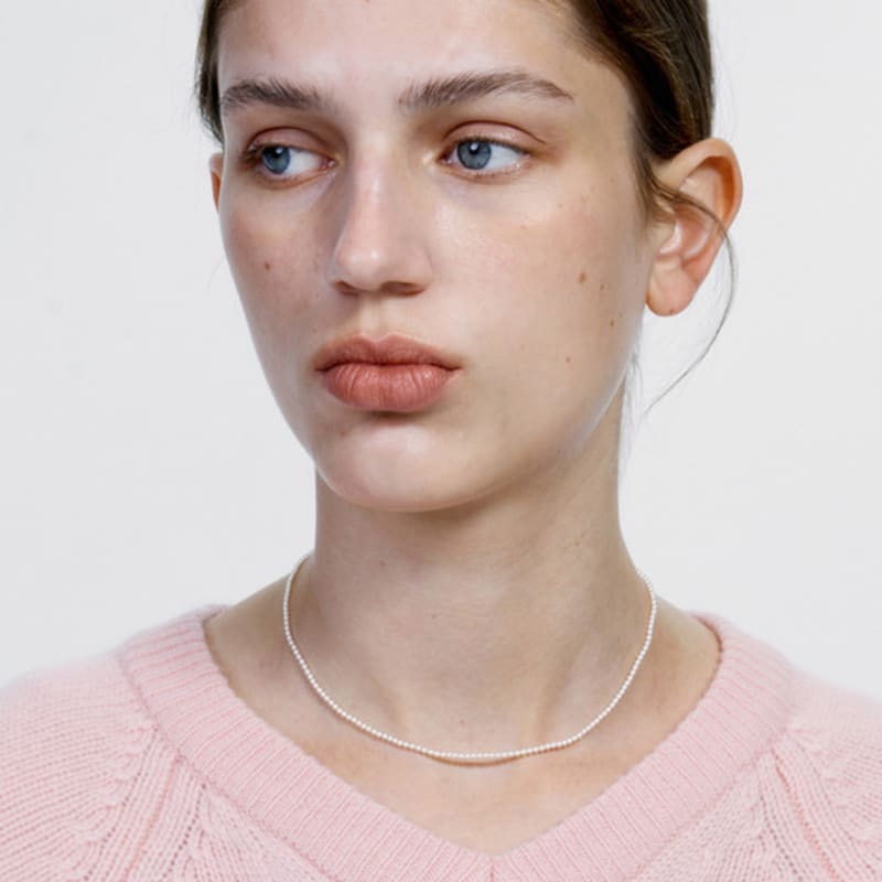 MONDAY EDITION Everyday Pearl Necklace 2mm