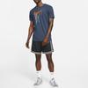 Nike T Shirts Men's Obsidian Color Crew Neck Moderate DD9344-451