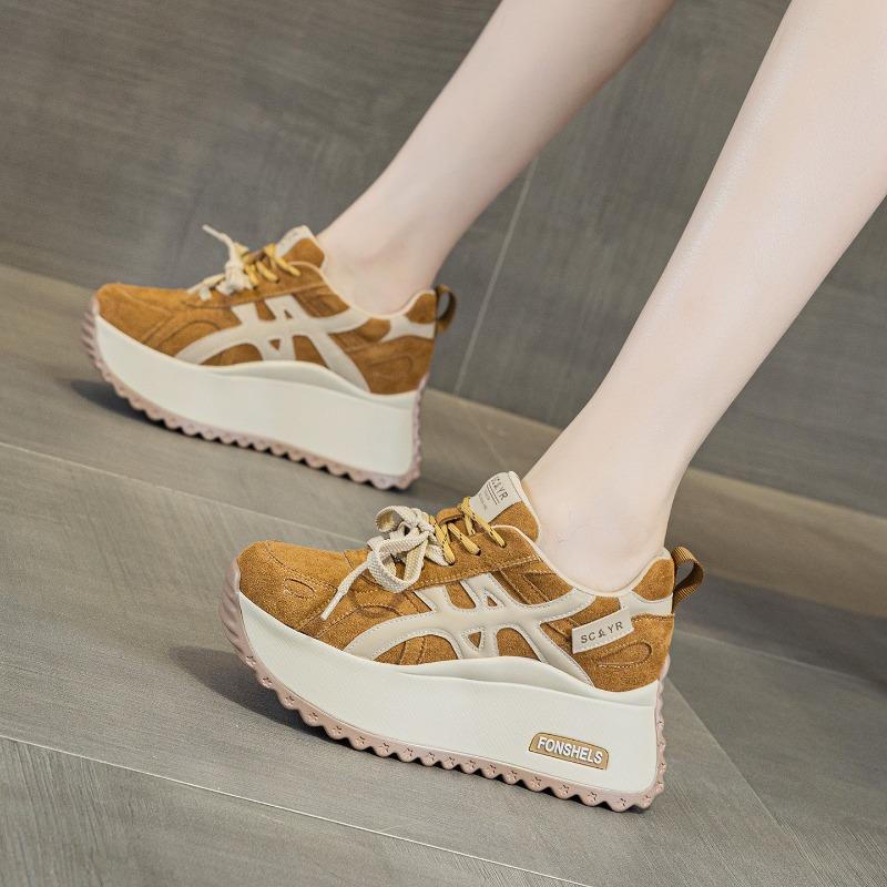 Autumn and winter women's shoes platform height increase casual fashion versatile women's shoes small women's shoes