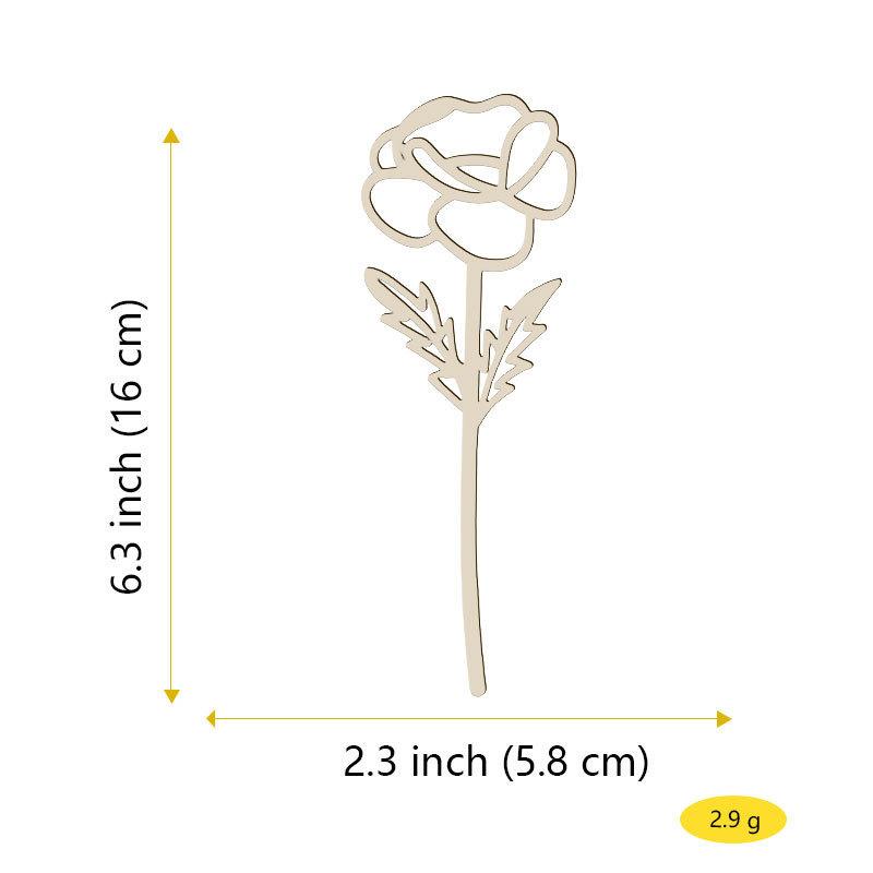12PCS New 18 Kinds of Wooden Wildflower Decoration Set DIY Wooden Flower Hollow Logo Family Holiday Vase Insert Random Colors 12pcs