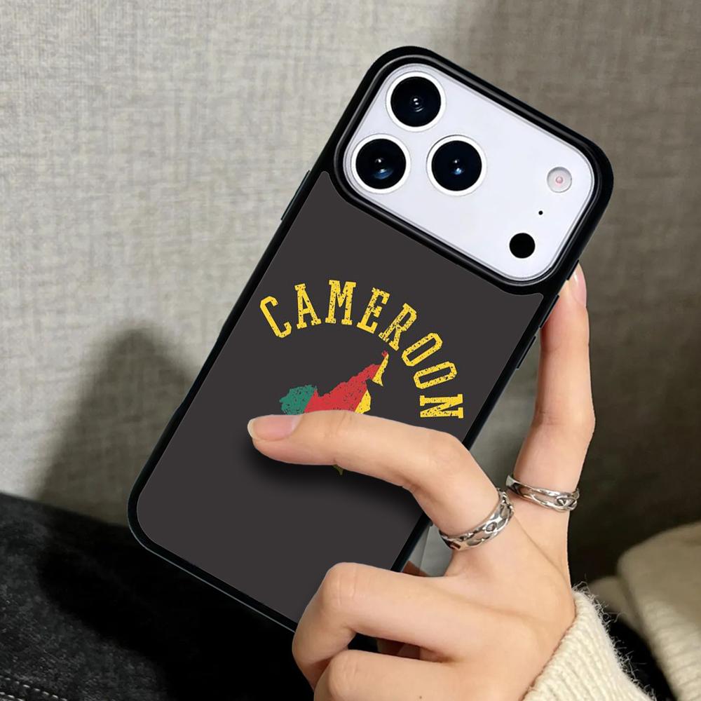 Capa Case for iPhone 17 Air 16 Pro Max 15 Plus 11 13 Mini 14 12 Back Phone Cover Republic of Cameroon Flag