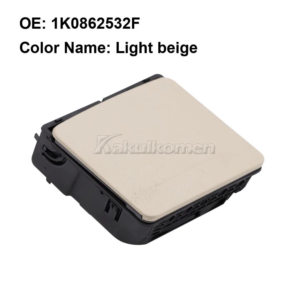 

1PC Black Beige Central Console Armrest Rear Cup Drinks Holder For VW Jetta A5 MK5 GLI Golf 5 6 GTI R32 Eos 1K0862532 1K0862532F світло-бежевого кольору