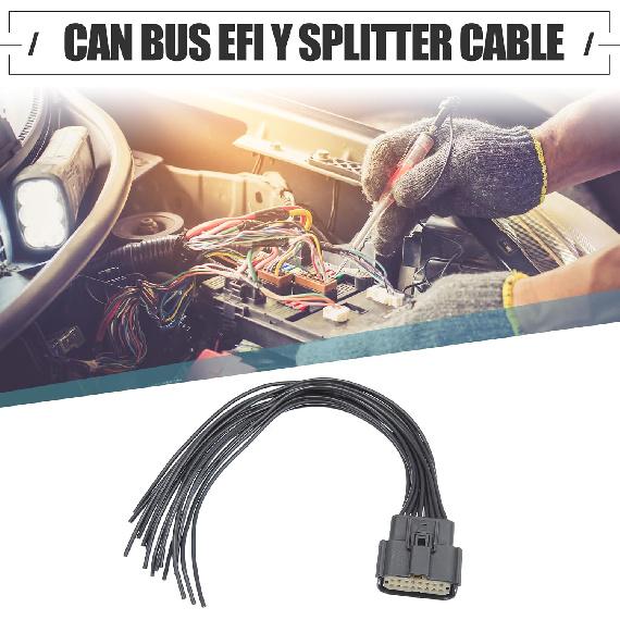 Motoforti Headlight Connector Pigtail, for Jeep Grand Cherokee 2014-2018, Plastic, Black, 2Pcs