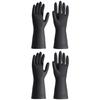 Durable Rubber Gloves with Textured Surfaces for Industrial and Household Tasks Waterproof and Oil Resistant