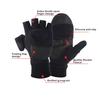 1 Pair Woman Man Unisex Cold Winter Glove Portable Half-finger Mitts Windproof Fingerless Skiing Gloves Sporting Camping