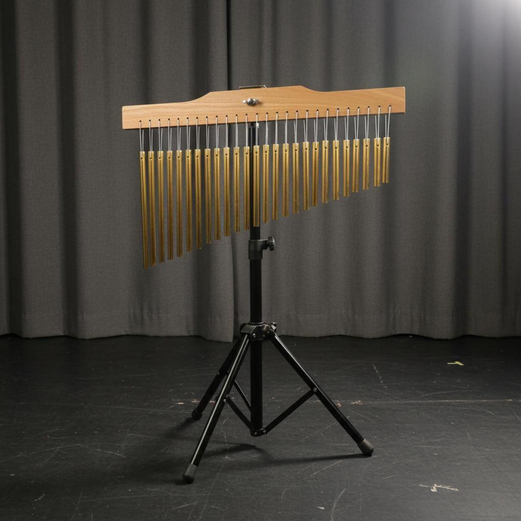 Bar Chimes with Stand Multi-Tone Percussion Wind Stable Tripod Base