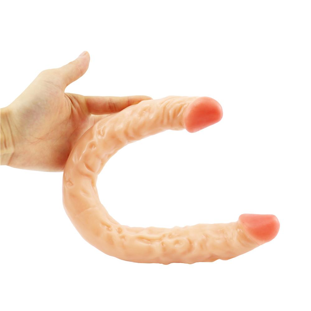 Double-end Realistic Dildo Soft Dildos Sex Toys for Woman Couples Penis Anal Butt Plug Female Masturbation