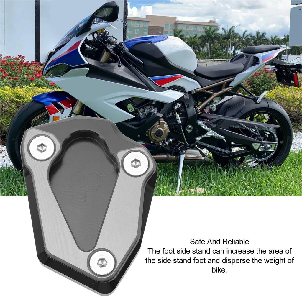 TUORE Foot Pad Support Plate Safety Guarantee Motorcycle Side Stand Plate for S1000RR S1000R 2019-2022 (Titanium)