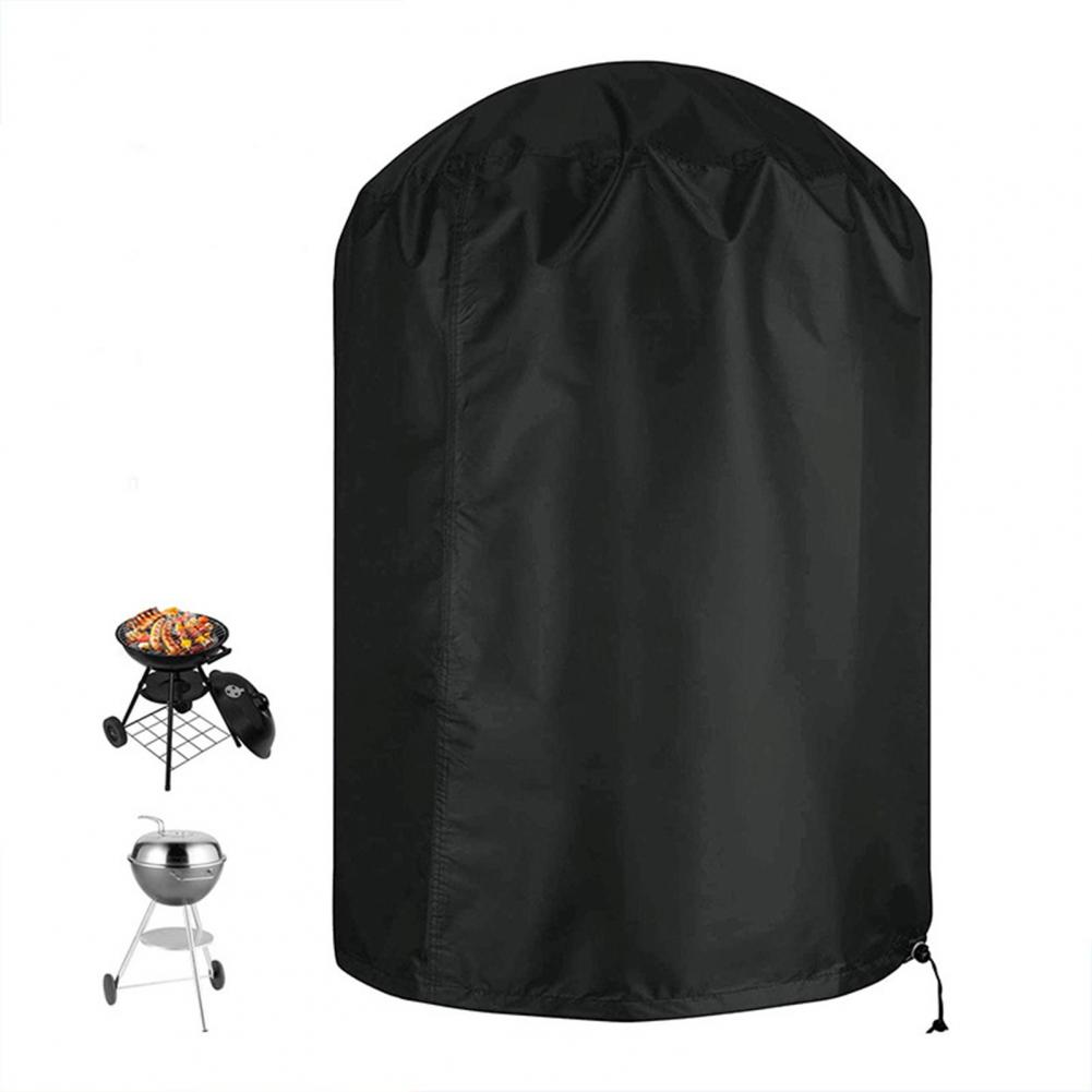 Waterproof Bbq Grill Cover Waterproof Round Charcoal Grill Cover with Drawstring for All-weather Protection Tear for Outdoor