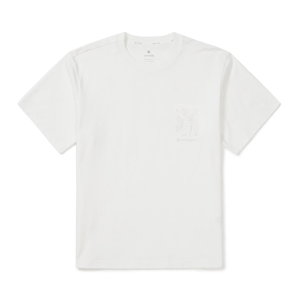 SNOWPEAK Cotton Foam Graphic Short Sleeve T-shirt Off White (S25MMFTS66)