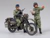 Tamiya Military Miniature Series 245 Japan Ground Force Motorcycle Reconnaissance Set Plastic Model 35245 1/35 No. Self-Defense