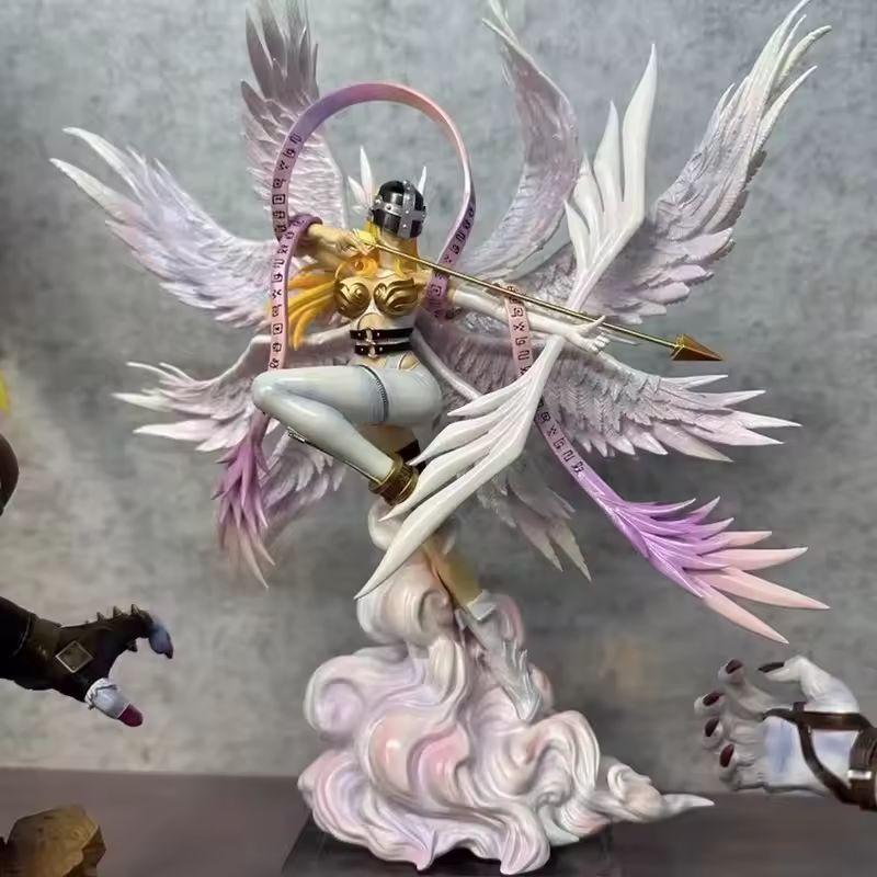 28cm Digimon Adventure Anime Figure Angewomon Yagami Hikari Childhood Goddess Exquisite Desktop Ornaments Girls Gifts